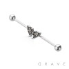 BUTTERFLY 316L SURGICAL STEEL INDUSTRIAL BARBELL